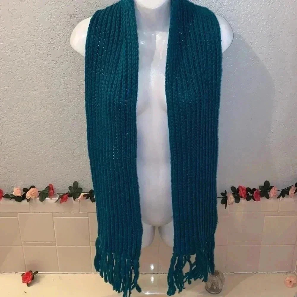 Crocheted, Ribbed Scarf/Wrap - Picture 2 of 5